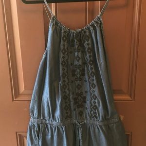 Loft denim romper